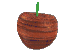 Teak Wood Spinning Apple